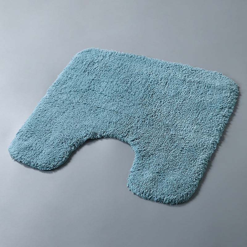 Feblilac Solid Tufted Toilet U-Shaped Floor Bathroom Mat - view 3