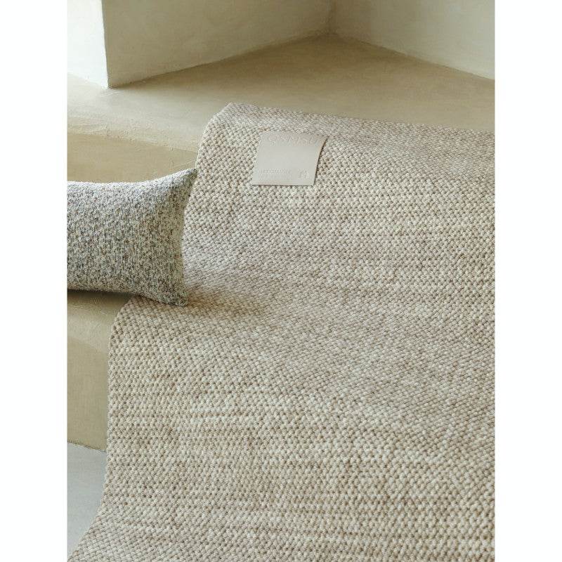 Feblilac Rectangular Simple Camel Living Room Wool Carpet - view 2