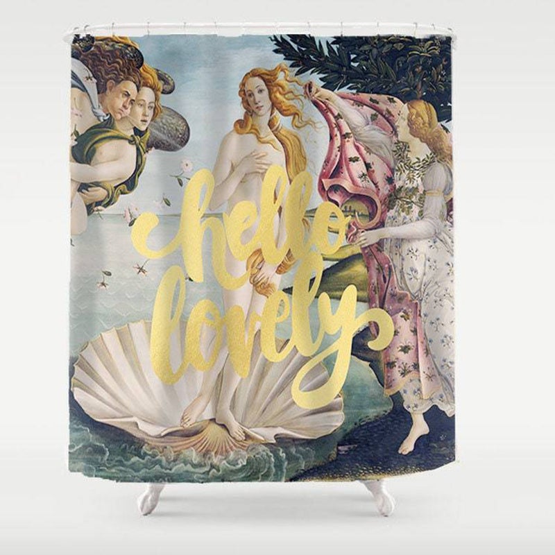 Hello Venus Shower Curtain - view 2