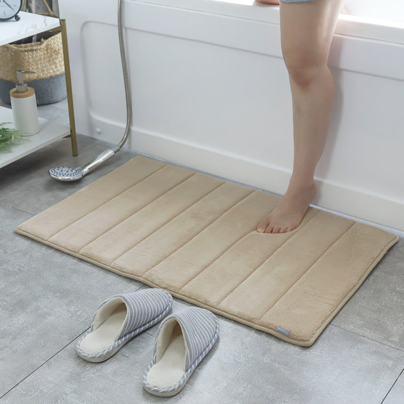 Feblilac Rectangular Solid Thickened Memory Foam Bath Mat - view 3