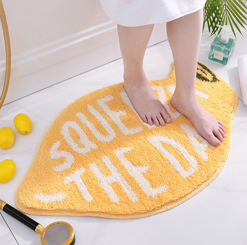 Feblilac Yellow Lemon Bath Mat 46x76cm - Feblilac® Mat