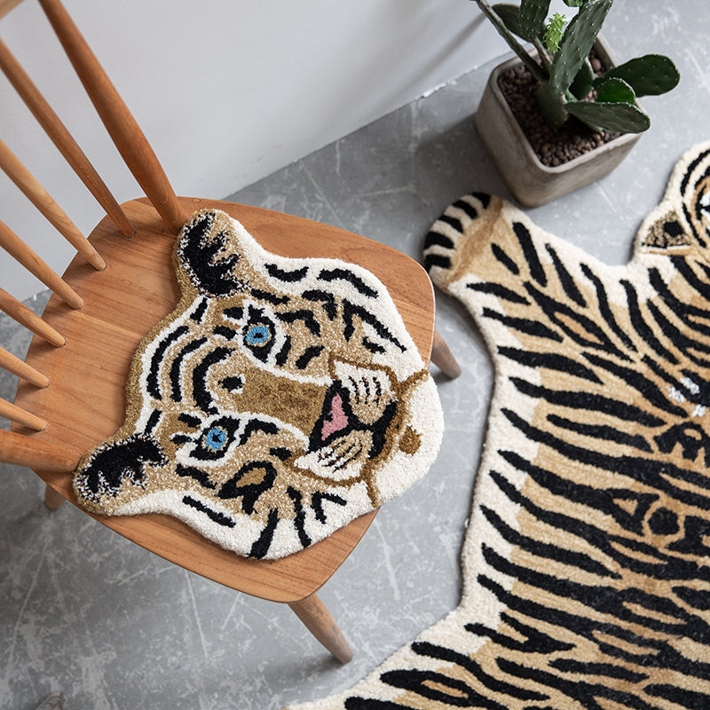Hand-made Indian Animal Wool and Cotton Seat Cushions