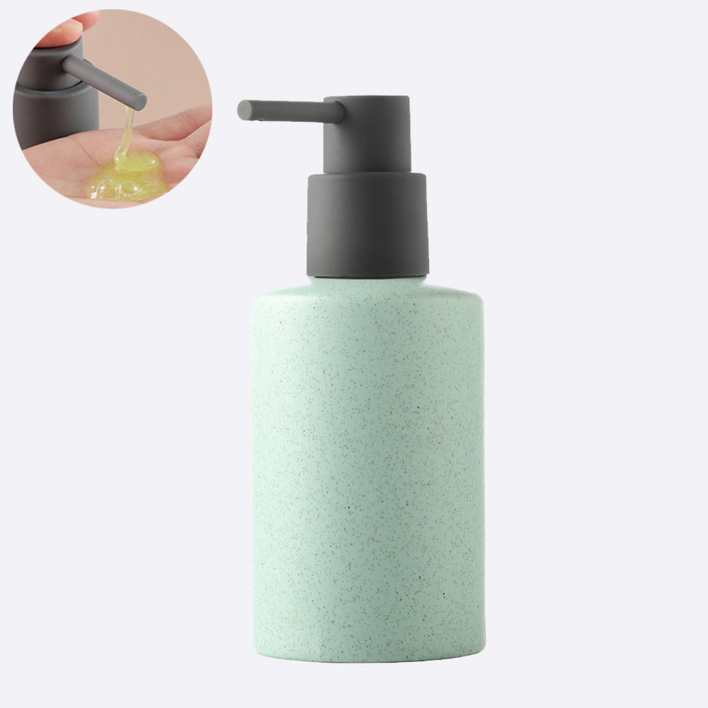 Ceramic Soap Dispenser, Foaming Pump Bathroom Bottle, Simple Design, Refillable Reusable Lotion Pump for Bathr - view 3