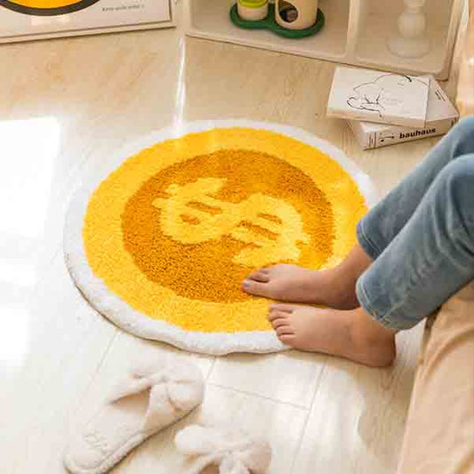 Cartoon Coin Bath Mat, Funny Mat - Feblilac® Mat