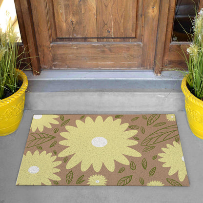 Yellow Daisy Door Mat