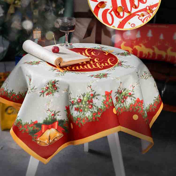 Feblilac Christmas Waterproof Tablecloth for Holiday Party - Feblilac® Mat