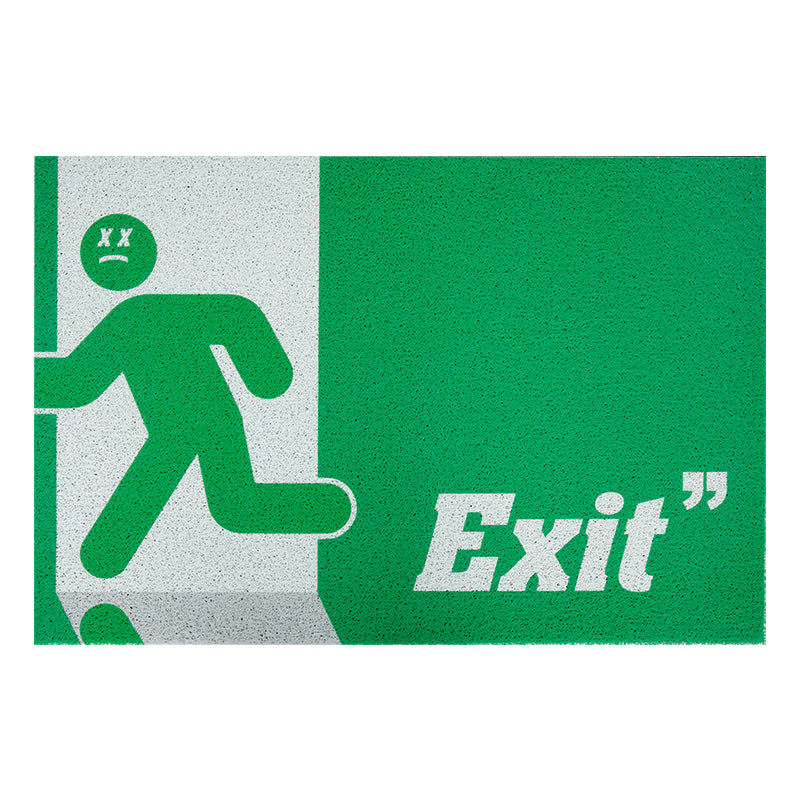 Green Exit Door Mat