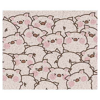 A Group of Pigs PVC Entrance Door Mat