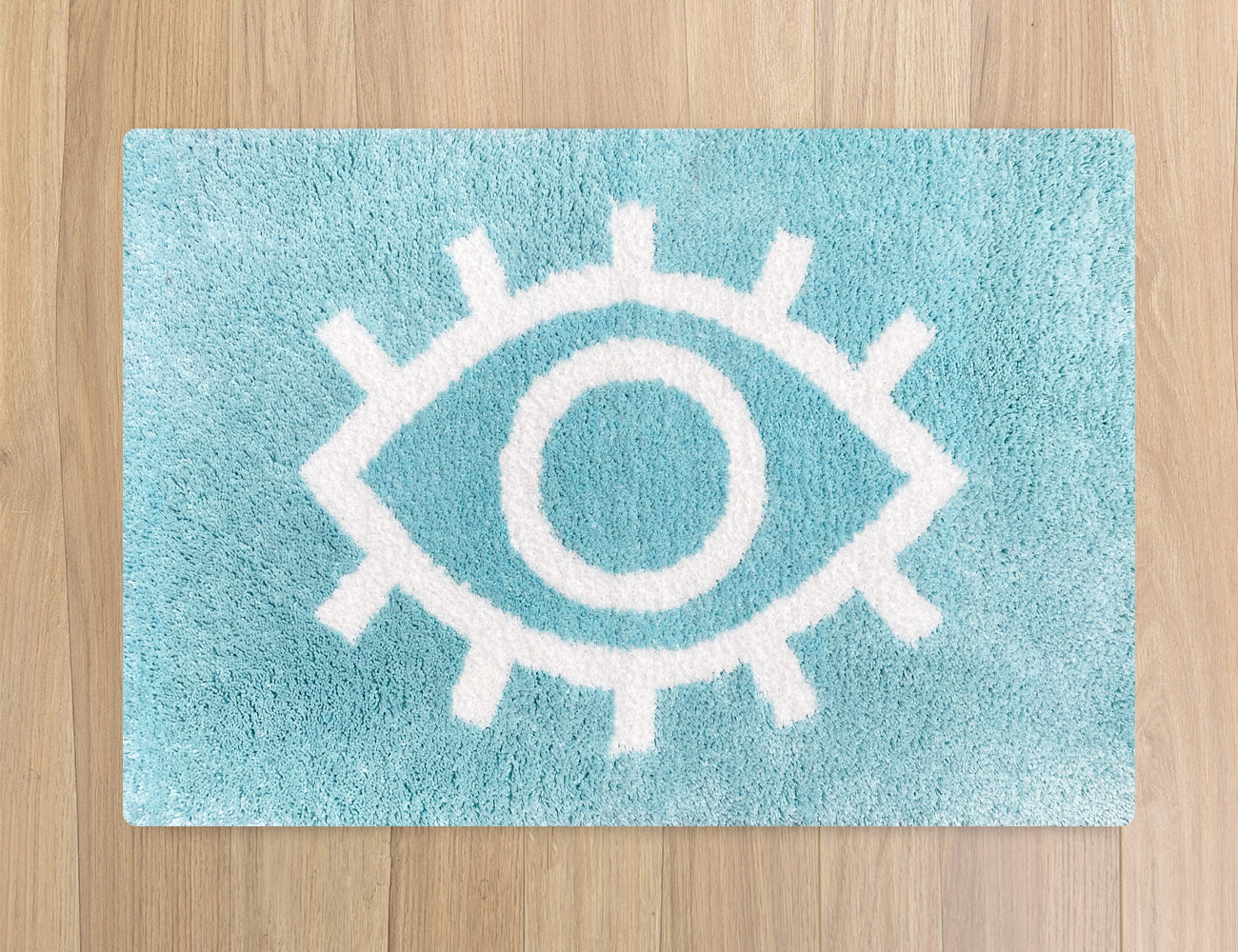 Feblilac the Eye of the Blue Devil Bathroom Rug - Feblilac® Mat