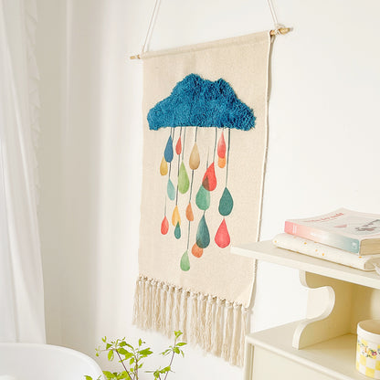 Feblilac Decorate Tassel Tufted Tapestry