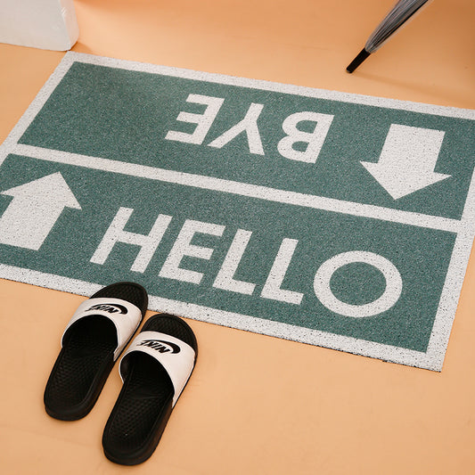 Hello and Bye Door Mat