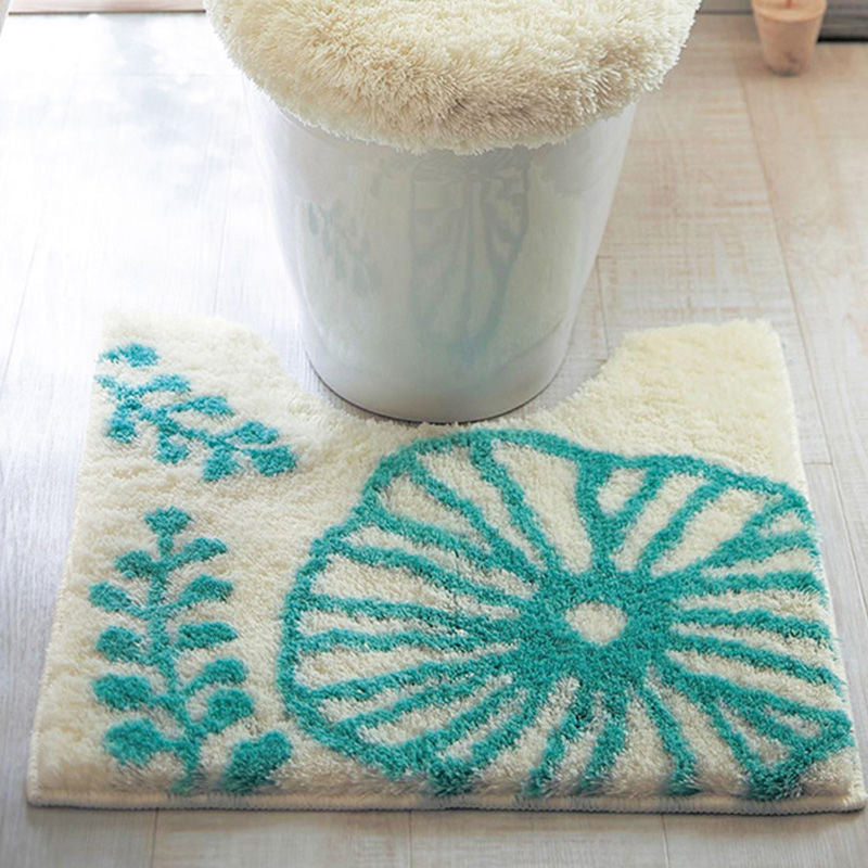 Feblilac Sunflower Cute and Warm Acrylic Fibers U-shape Bathroom Toilet Rugs and Lid Cover Toilet Seat Cover K - view 10