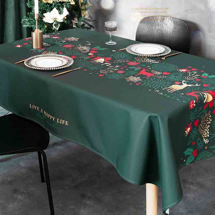 Feblilac Christmas Waterproof Tablecloth for Holiday Party - Feblilac® Mat