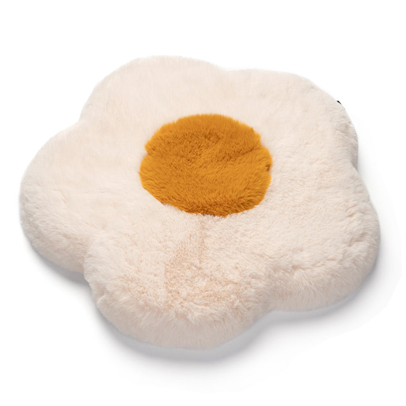 Feblilac Flower Memory Foam Plush Cushion