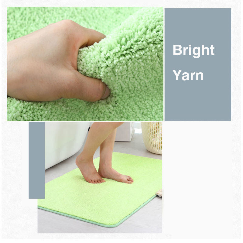 Beige Solid Tufted Bath Mat - Feblilac® Mat