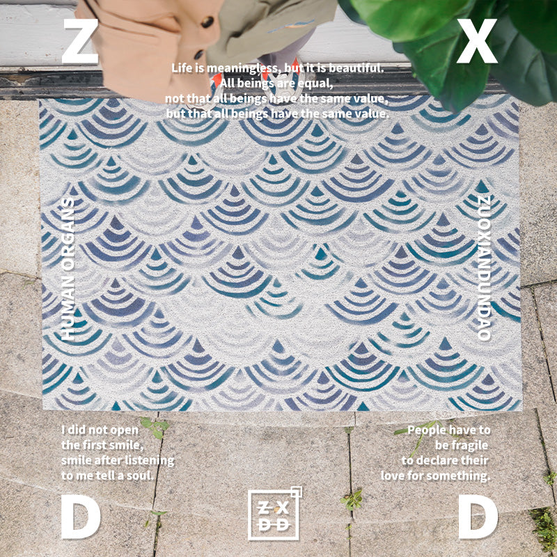 Blue Wave Door Mat - Feblilac® Mat