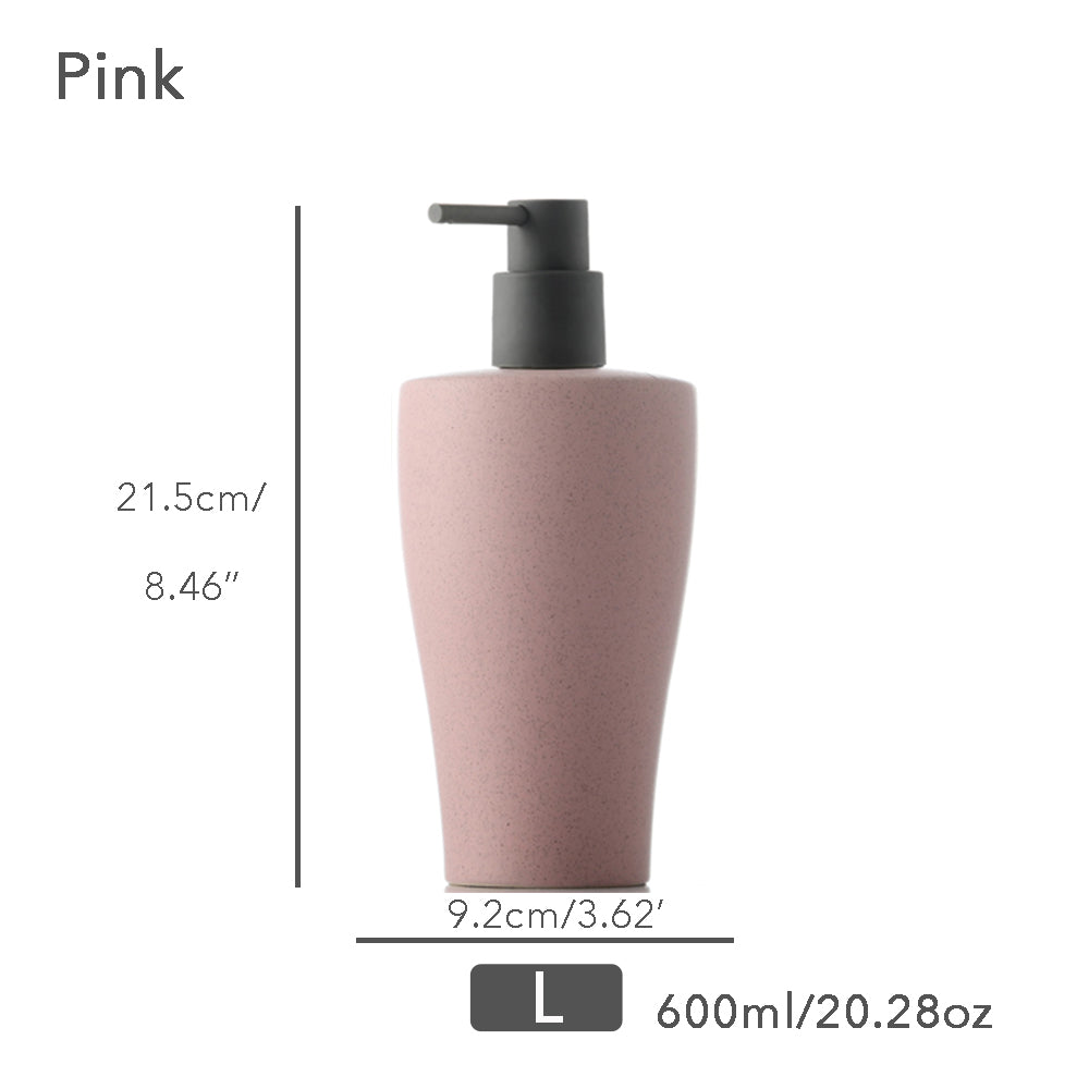 Off white Ceramic Soap Dispenser, Liquid Bathroom Bottle, Simple Design, Refillable Reusable Lotion Pump for B - view 7