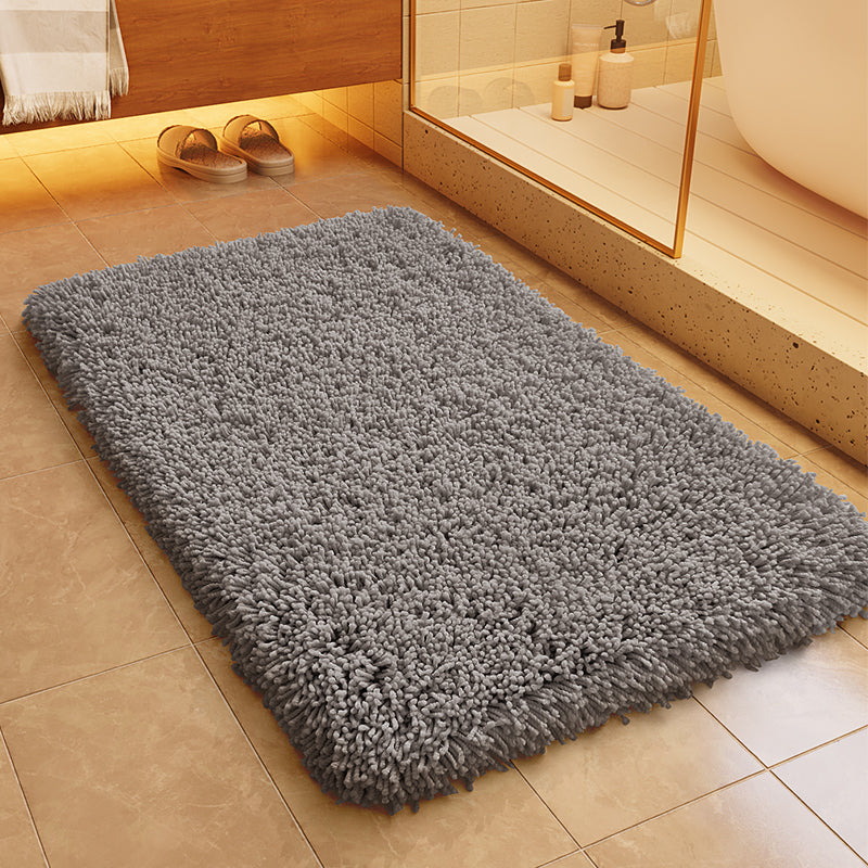 Feblilac Solid Long Plush Tufted Bath Mat - view 3