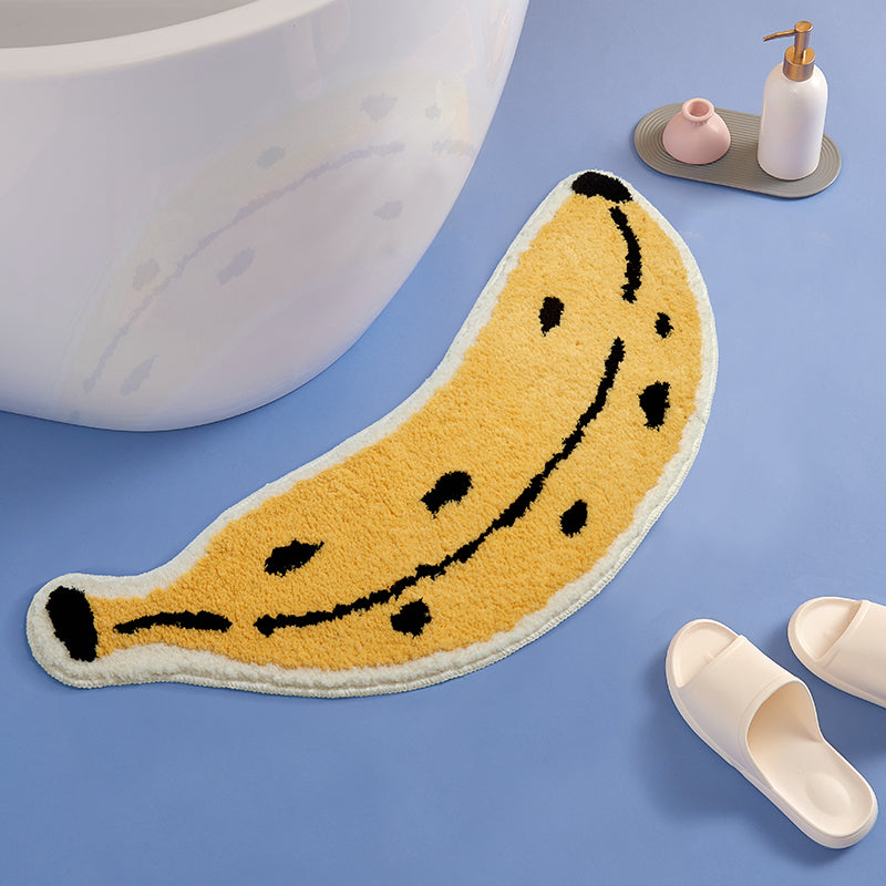 Cute Banana Bath Mat, Irregular Fruit Bathroom Rug, Tufting Mat for Bathroom - Feblilac® Mat
