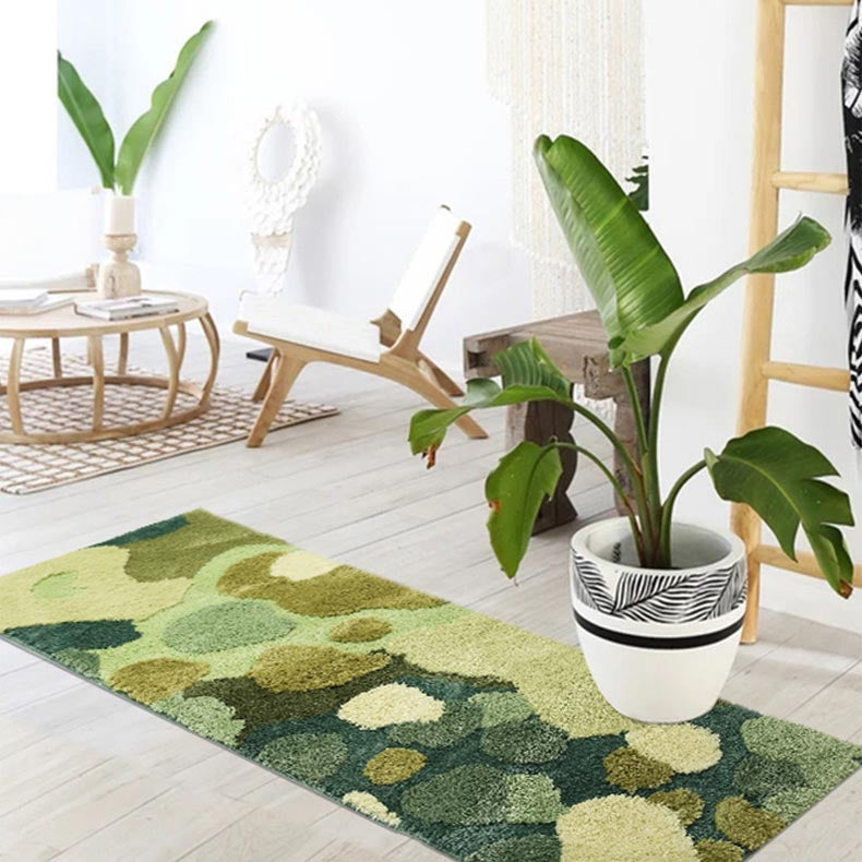 Feblilac 3D Pastoral Moss Leaves Area Rug Carpet - Feblilac® Mat