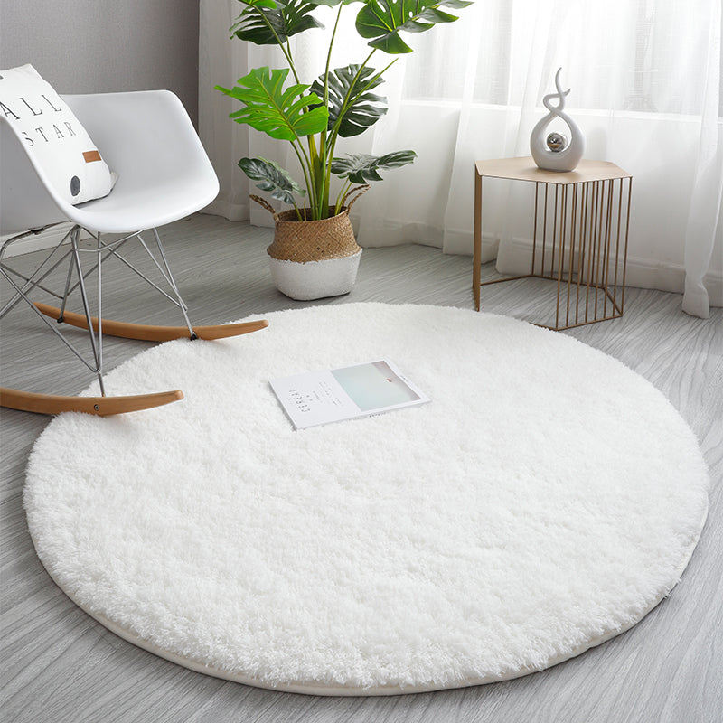 Feblilac Round Solid Thickened Tufted Living Room Carpet, Area mat, Bathmat - view 3