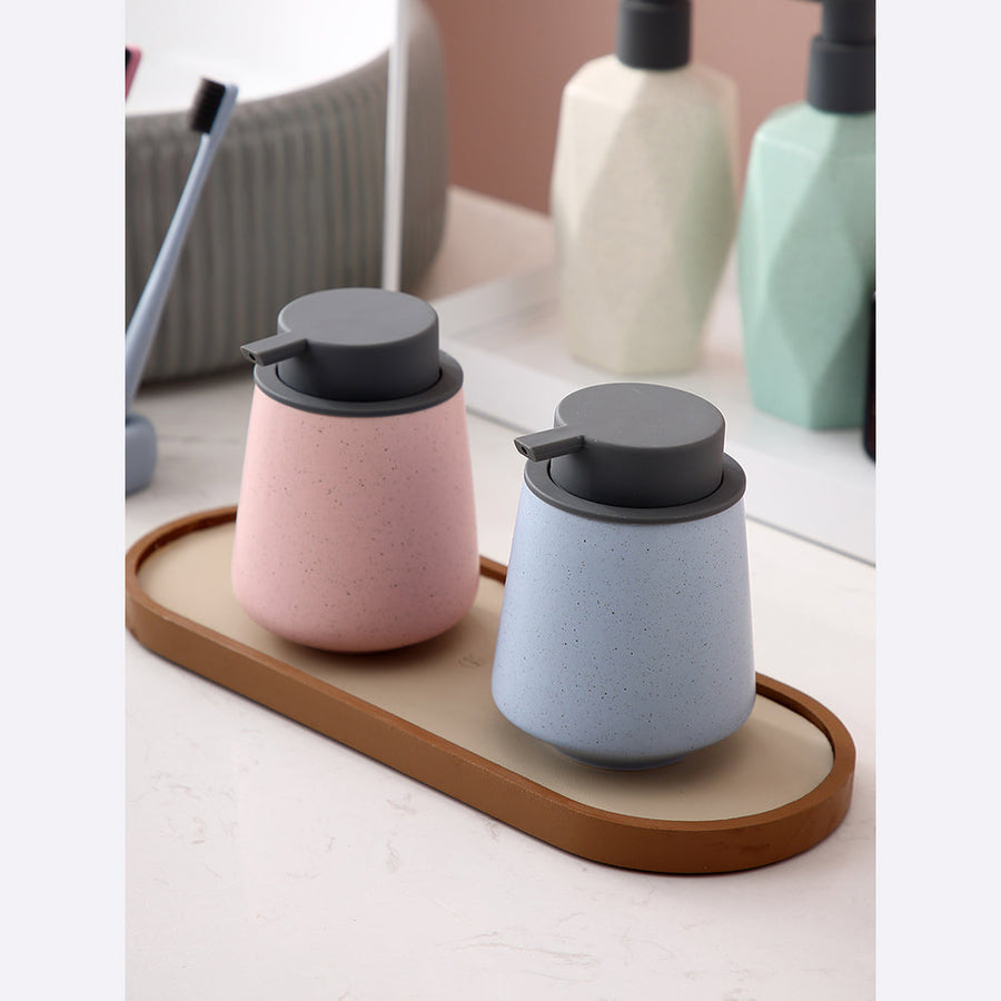 Ceramic Soap Dispenser, Foaming Pump Bathroom Bottle, Simple Design, Refillable Reusable Lotion Pump for Bathr - view 2