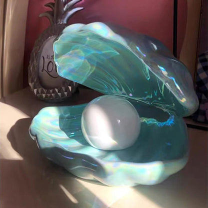 Blue Ceramic Pearl Night Light