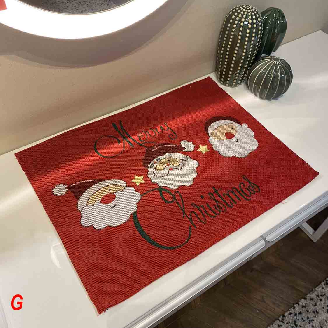 Feblilac Christmas Cup and Dish Placemat 13"x18.5" - Feblilac® Mat