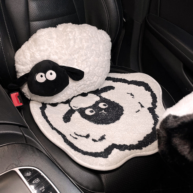 Feblilac Sheep Plush Cushion Backrest Cushion - view 4