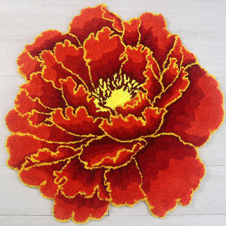 Feblilac Blooming Peony Tufted Bathmat - view 4