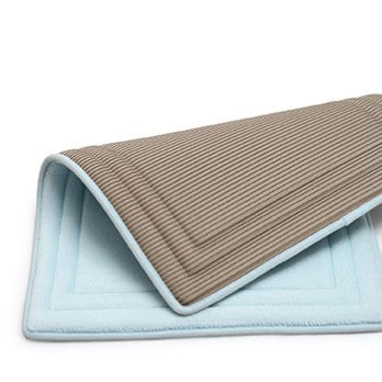 Feblilac Rectangular Solid Geometric Pattern Memory Foam Tufted Bath Mat