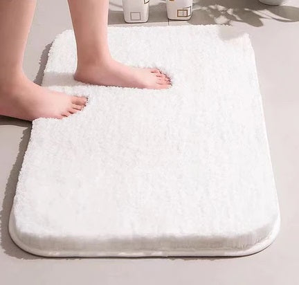 Feblilac Pure Solid Color Blue/Pink/Red/Brown/Grey/White Extra Long Thick Bathroom Mat Runner - Feblilac® Mat