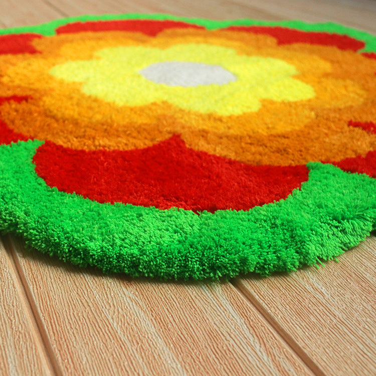 Feblilac Sun Flower Tufted Bathmat