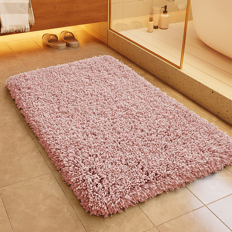 Feblilac Solid Long Plush Tufted Bath Mat - view 4