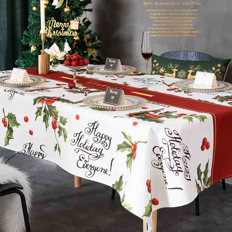 Feblilac Christmas Waterproof Tablecloth for Holiday Party - Feblilac® Mat