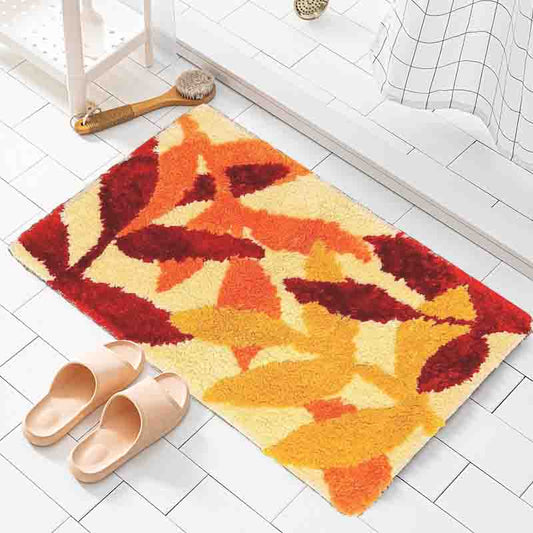 Feblilac Red Leaves Bath Mat - Feblilac® Mat