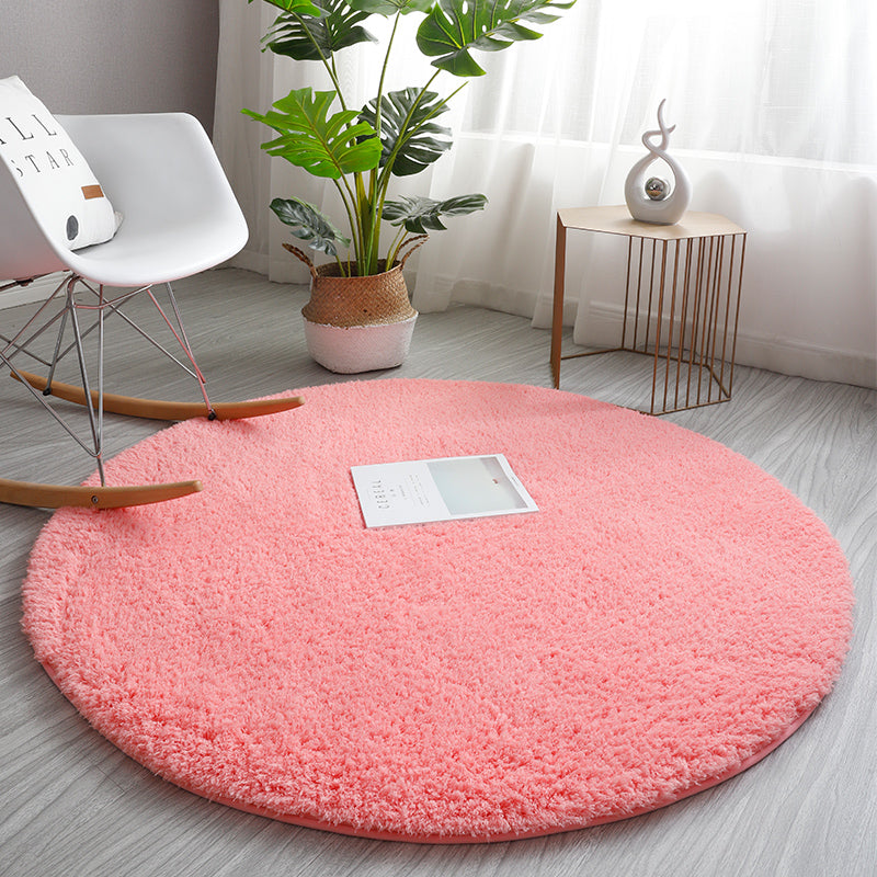 Feblilac Round Solid Thickened Tufted Living Room Carpet, Area mat, Bathmat - view 4