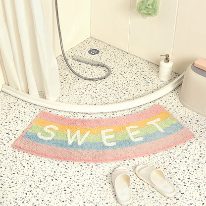 Febliac Sweet Rainbow Bath Mat, Cute Long Runner - Feblilac® Mat
