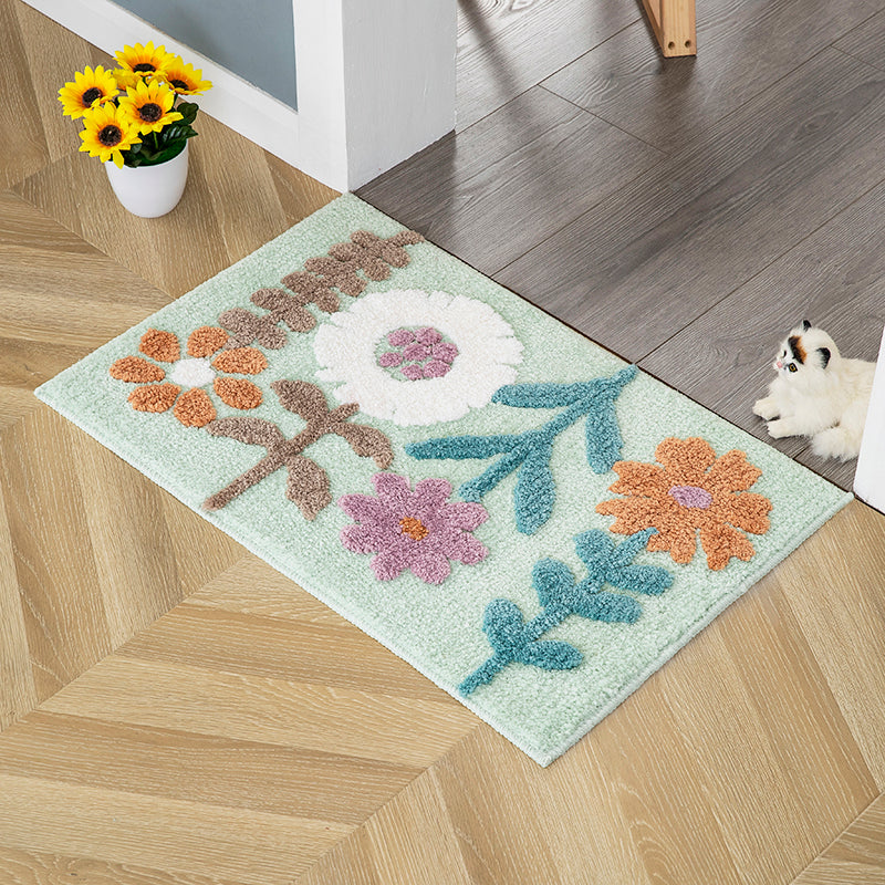 Feblilac Lovely Sunflower and Tree Tufted Bath Mat - view 4