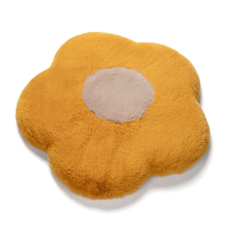 Feblilac Flower Memory Foam Plush Cushion