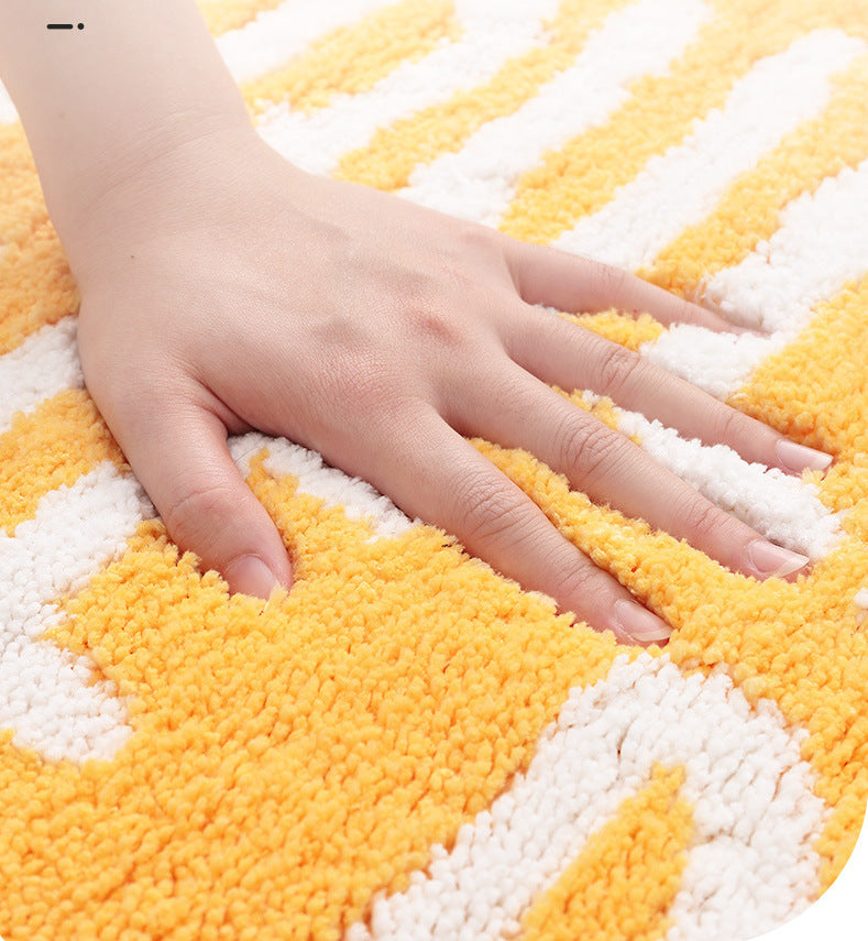 Feblilac Yellow Lemon Bath Mat 46x76cm - Feblilac® Mat