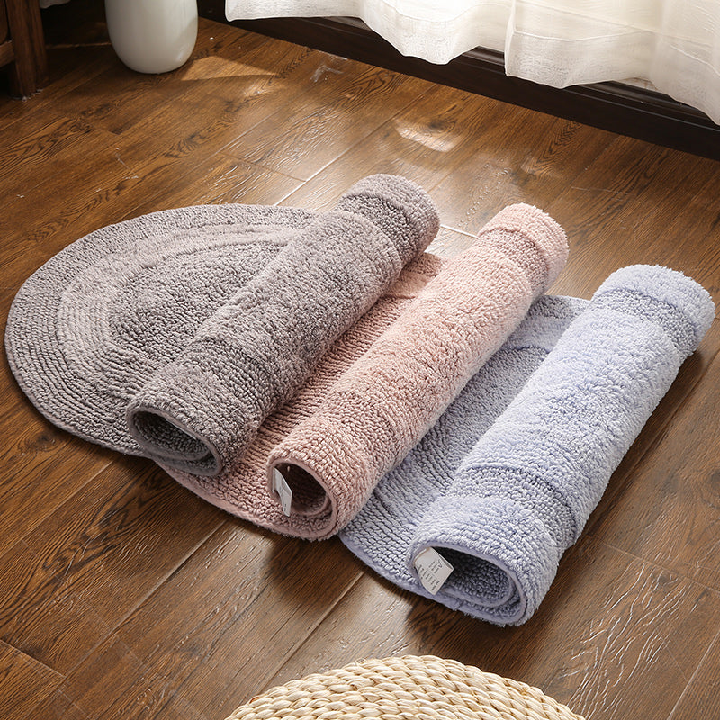 Feblilac Solid Double Sided Tufted Bath Mat