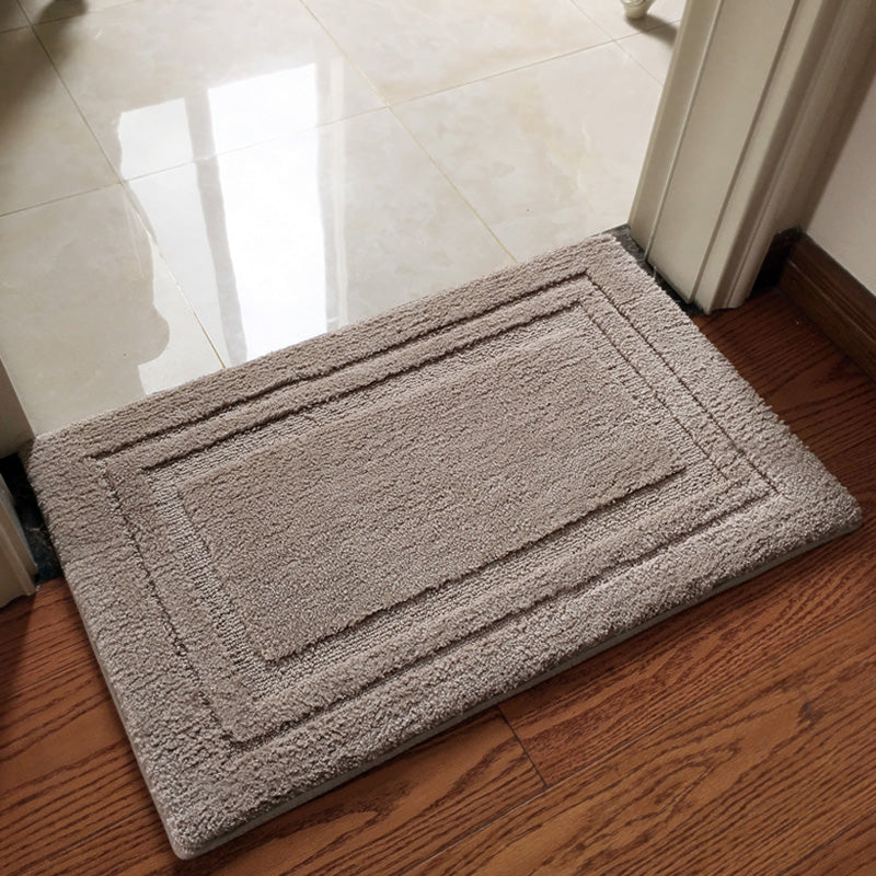 Feblilac Rectangular Simple Solid Memory Foam Tufted Bath Mat - view 4