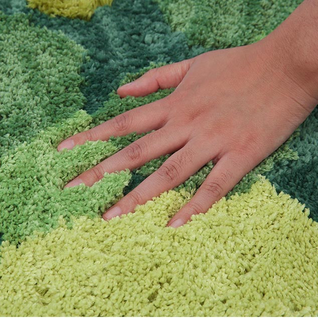 Feblilac 3D Pastoral Moss Leaves Area Rug Carpet - Feblilac® Mat