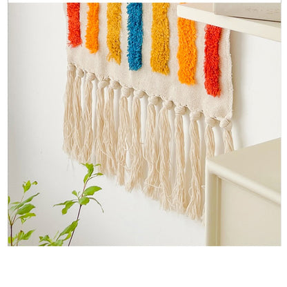 Feblilac Decorate Tassel Tufted Tapestry