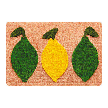 Lovely Avocado and Lemon Bath Mat - Feblilac® Mat