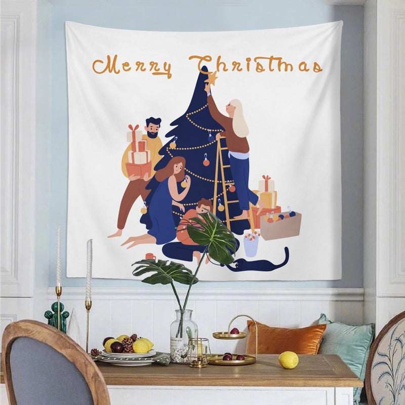 Feblilac Christmas Tree and Decoration Tapestry - Feblilac® Mat