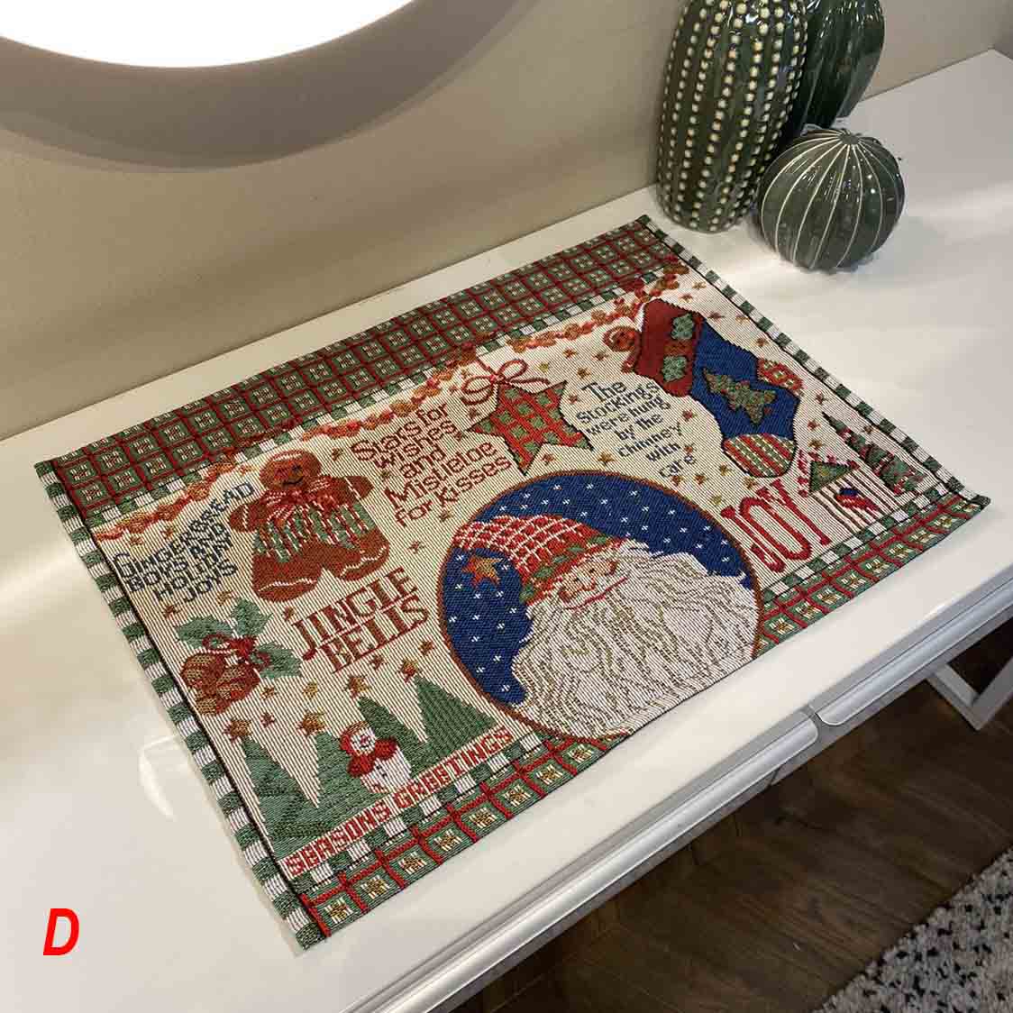 Feblilac Christmas Cup and Dish Placemat 13"x18.5" - Feblilac® Mat