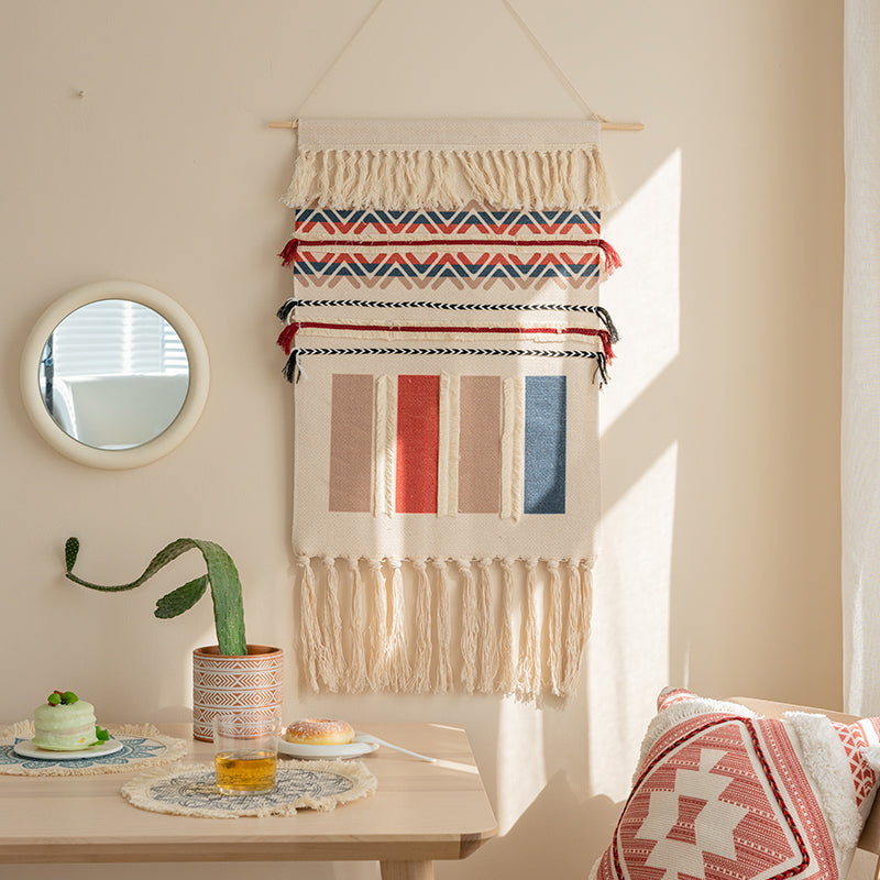 Feblilac Geometric Tassel Tufted Tapestry - view 2