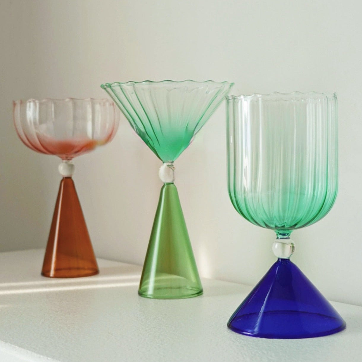 Gradient Lace Glass Cup